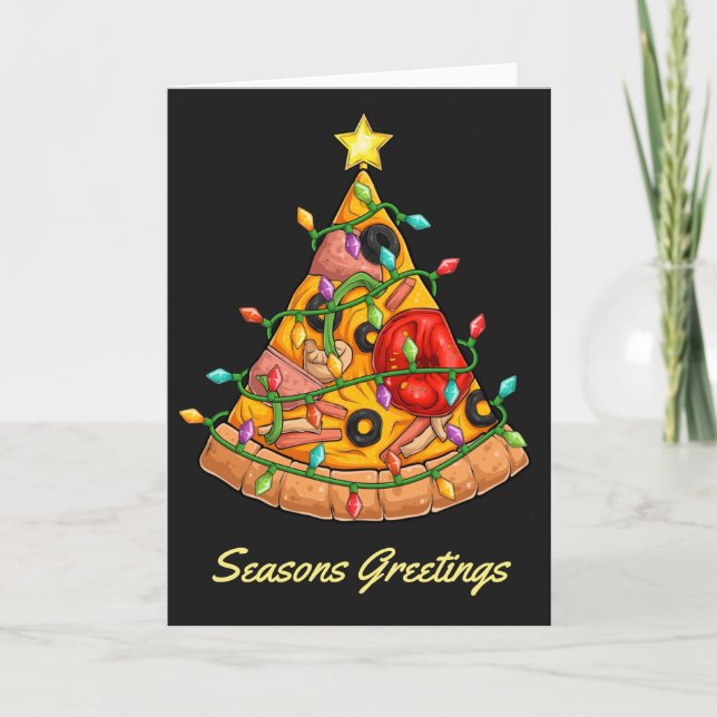 Pizza Christmas Card (Front)