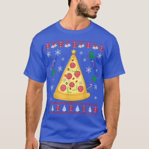 Pizza Christmas Tree Ugly Christmas Sweater Funny