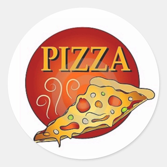 Pizza Classic Round Sticker (Front)