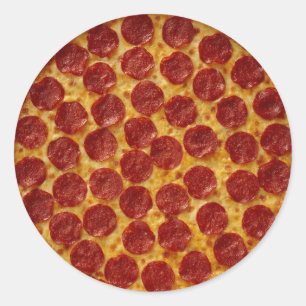 Pizza Classic Round Sticker