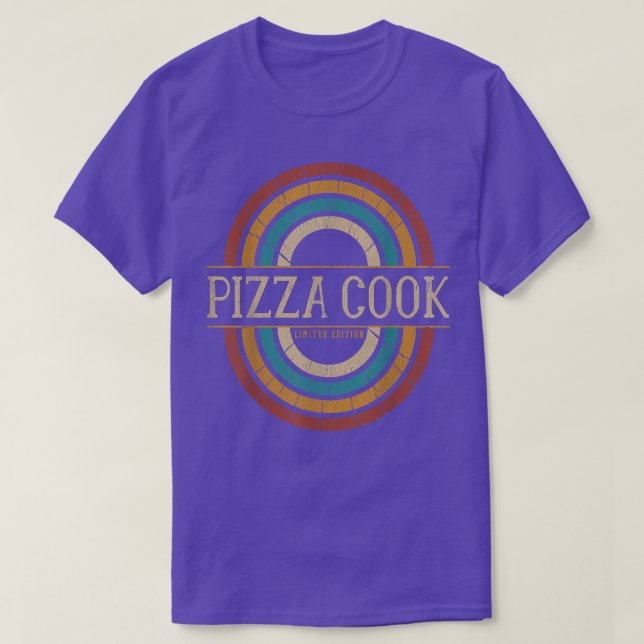 Pizza Cook Vitnage Retro  T-Shirt (Design Front)