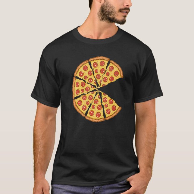 Pizza Costume Cute Pizza Slice Couple Matching Piz T-Shirt (Front)