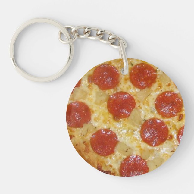 PIZZA custom key chain (Front)