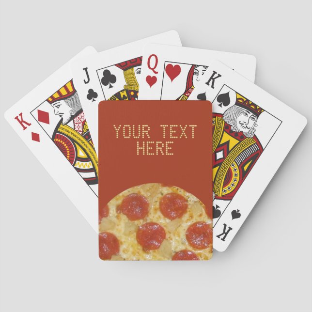 PIZZA custom playing cards (Back)