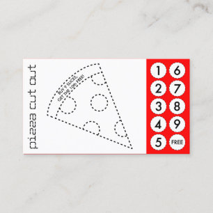 pizza cut out punch cards