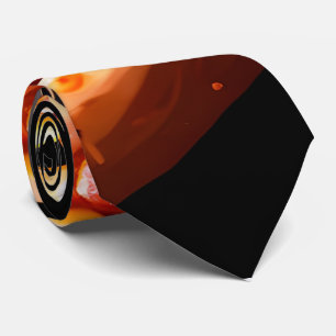 Pizza Cut Slice Tie - Black Funny Neck Tie