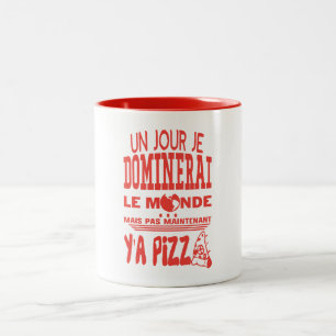 pizza day dominerai citation world now not Two-Tone coffee mug
