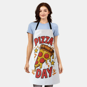 Pizza Day – Fun Pepperoni Pizza Slice Design Apron