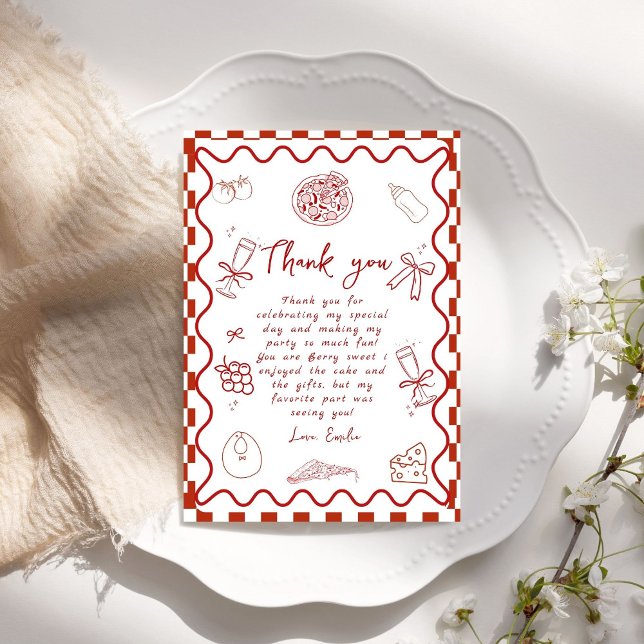 Pizza delivery Baby Shower Thank You Card (Creator Uploaded)