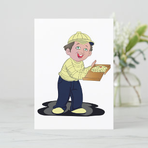 Pizza Delivery Boy Invitation