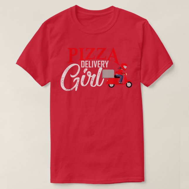Pizza Delivery Girl Matching Pizza Costume For Wom T-Shirt (Design Front)