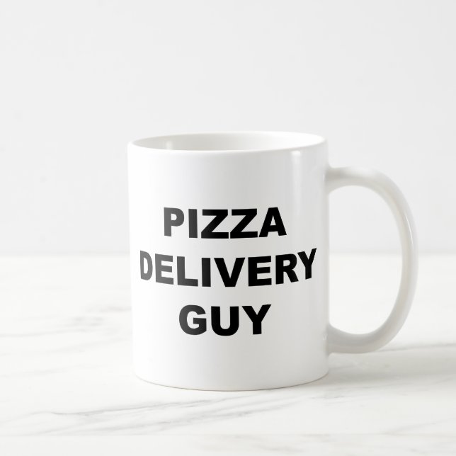 Pizza Delivery Guy Coffee Mug (Right)