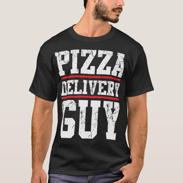 Pizza delivery guy matching pizza costume for men  T-Shirt (Front)