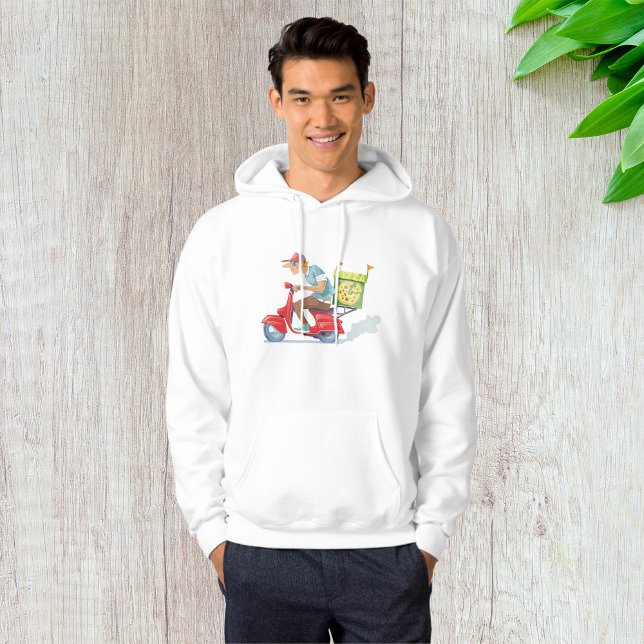 Pizza Delivery Guy on Red Scooter Hoodie (Creator Uploaded)