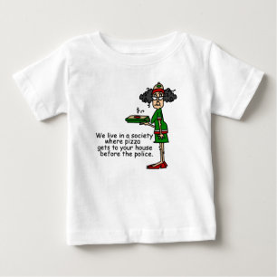 Pizza Delivery Humour Baby T-Shirt