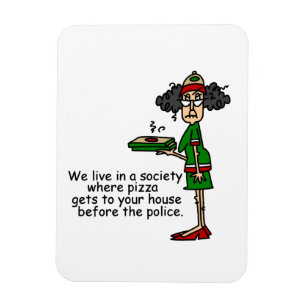 Pizza Delivery Humour Magnet