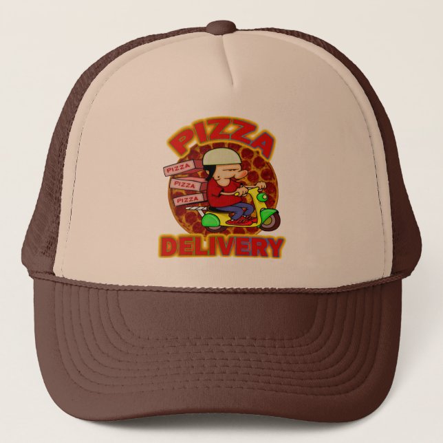 Pizza Delivery Trucker Hat (Front)