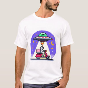 Pizza Delivery UFO Abduction T-Shirt