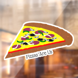 Pizza Design Window Cling