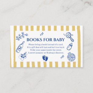 Pizza doodle special Delivery Baby Shower Enclosure Card