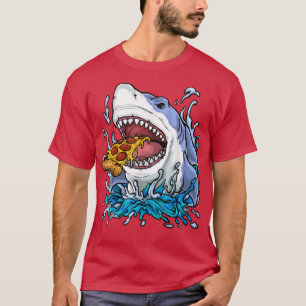 Pizza Eating Shark  T-Shirt