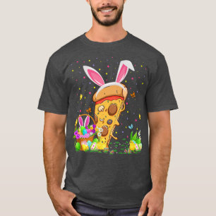 Pizza Fast Food Easter Egg Hunt Bunny Pizza Easter T-Shirt