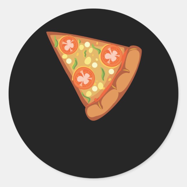 Pizza Favourite Food Classic Round Sticker (Front)