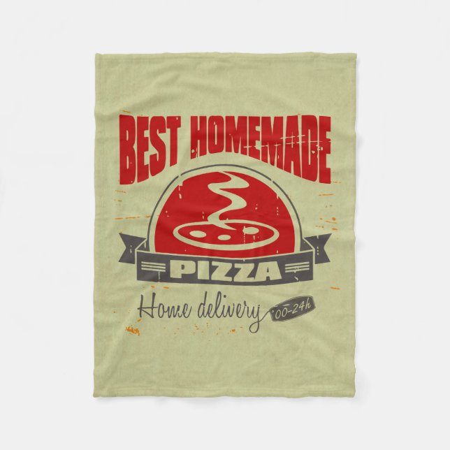 Pizza Fleece Blanket (Front)