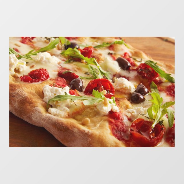 Pizza Food of Italy Pizza Shop Window Cling (Sheet)