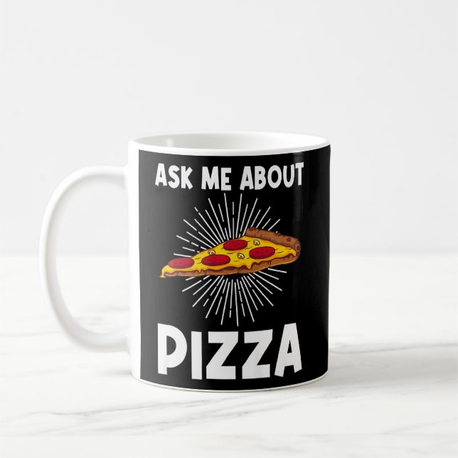 Pizza For Men Women Kids Italian Pizza Slice  Coffee Mug (Left)