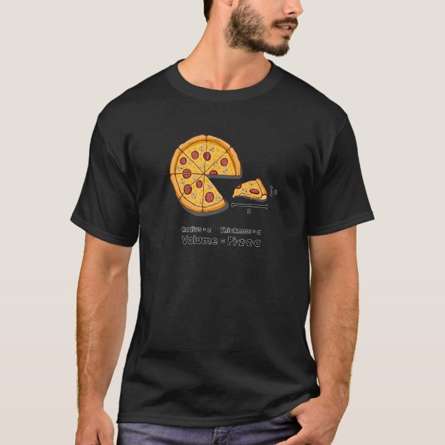 Pizza Formule Science Cheese Mushrooms Bacon T-Shirt (Front)