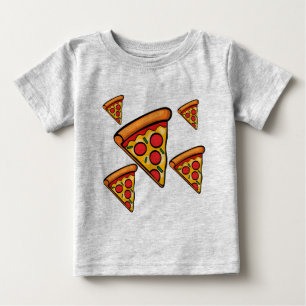 Pizza Friday Design - Baby Fine Jersey T-Shirt