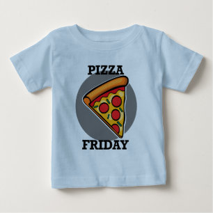 Pizza Friday Design - Baby Fine Jersey T-Shirt