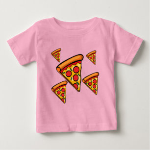 Pizza Friday Design - Baby Fine Jersey T-Shirt