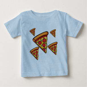Pizza Friday Design - Baby Fine Jersey T-Shirt