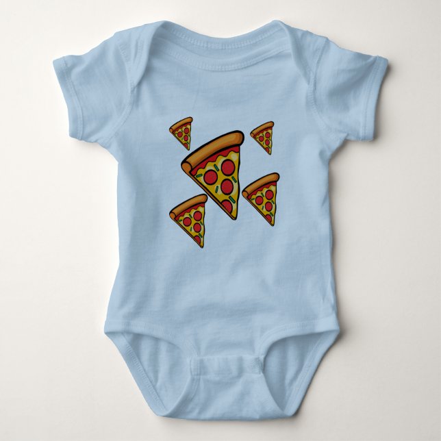Pizza Friday Design - Baby Jersey Bodysuit (Front)