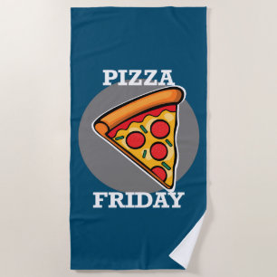 Pizza Friday Design - Beach Towel