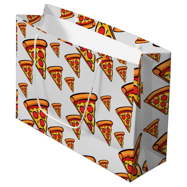 Pizza Friday Design - Gift Bag - Large (Front Angled)