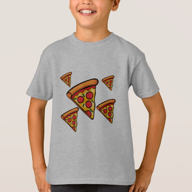 Pizza Friday Design - Kids' Basic T-Shirt (Front)