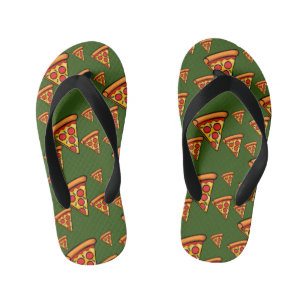 Pizza Friday Design - Kids Flip Flops