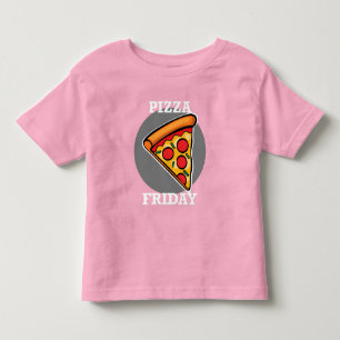 Pizza Friday Design - Toddler Fine Jersey T-Shirt