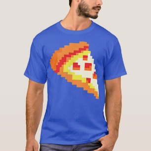 Pizza Funny Fast Food Piel Art Video Gamer Gaming  T-Shirt