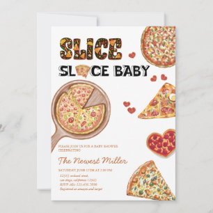 Pizza   Gender Neutral Baby Shower  Invitation