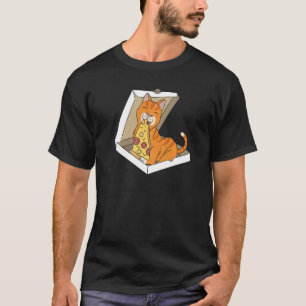 Pizza Ginger Cat Pet T-Shirt