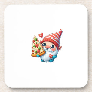 Pizza Gnome Delight Coaster
