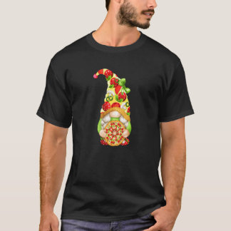 Pizza  Gnomie With Cute Pizza Pattern And Gnome T-Shirt