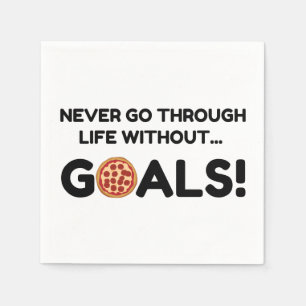 PIZZA GOALS NAPKIN