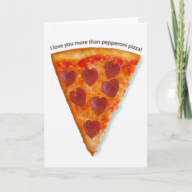 Pizza greeting card (Front)