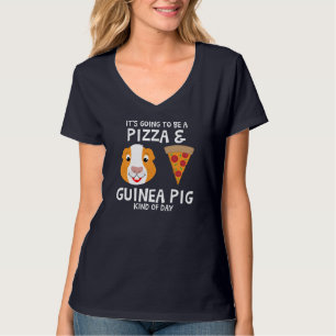 Pizza & Guinea Pig Kind Of Day-Guinea Pig Lover-Pi T-Shirt