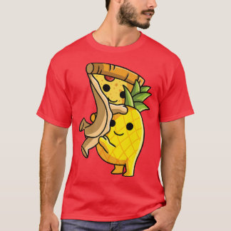 Pizza Hawaii couple Pineapple lifting Pizza up T-Shirt